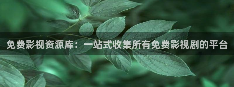 熊猫影视官网：免费影视资源库：一站式收集所有免费影视剧的平台